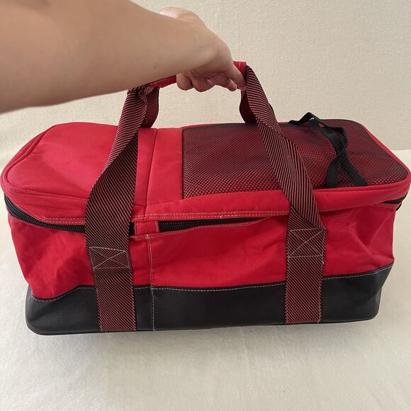 Marlboro Unlimited 90's Red Dual Sided Cooler Duffle Bag Missing Shoulder Strap - Picture 9 of 14